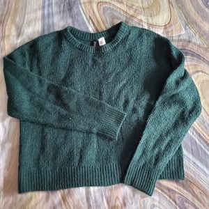 Divided H&M Green Ribbed Sweater